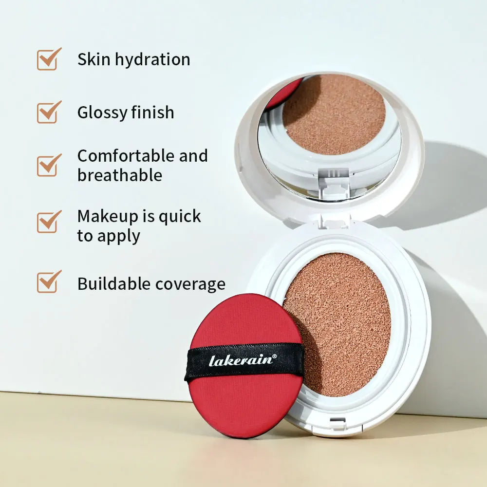 Liquid Foundation Air Cushion Compact for Hydrating Glow Finish