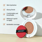 Liquid Foundation Air Cushion Compact for Hydrating Glow Finish
