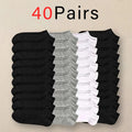 Mens Polyester Elastane Breathable No Show Ankle Socks