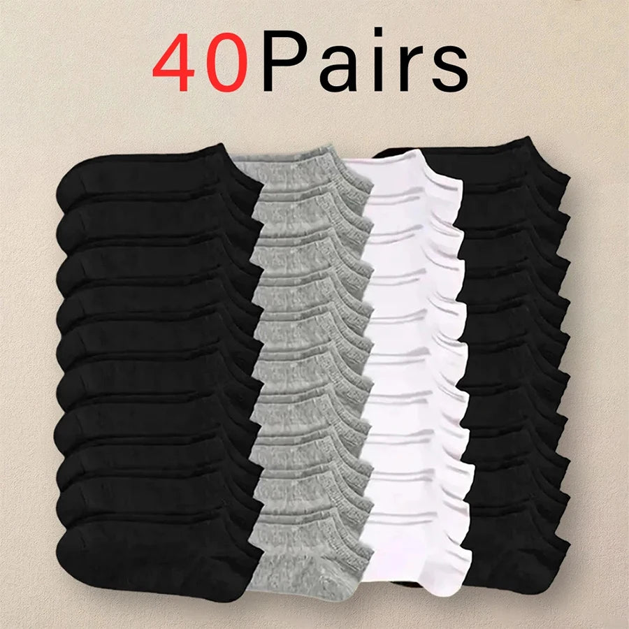Mens Polyester Elastane Breathable No Show Ankle Socks