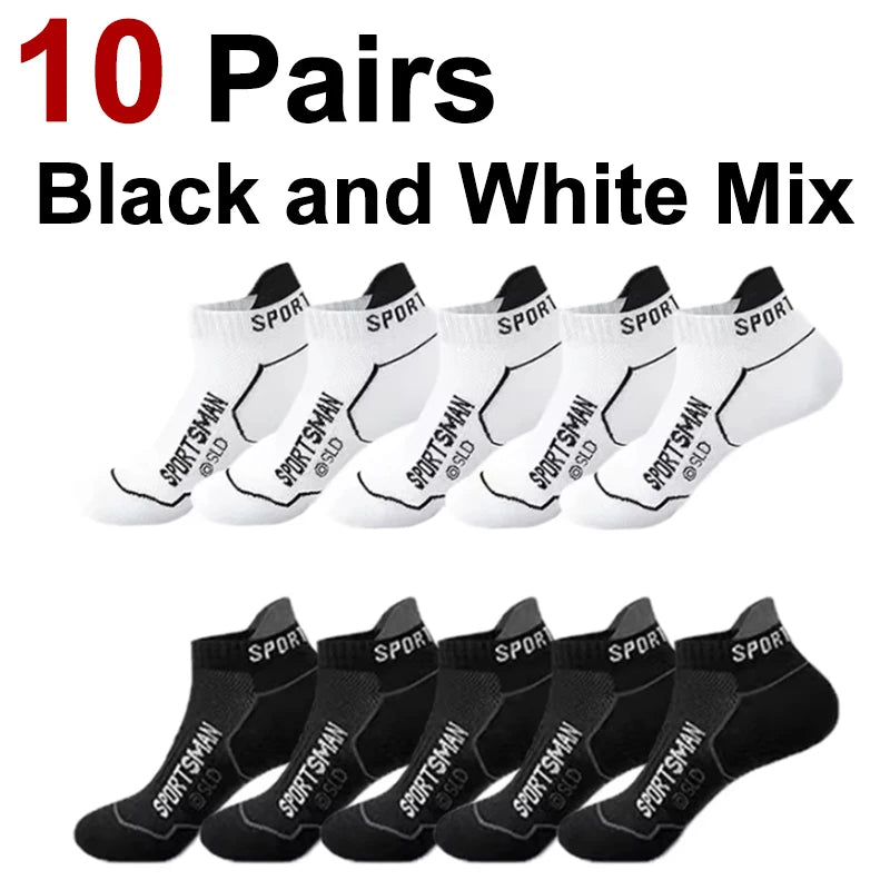 Cotton Polyester Blend Breathable Ankle Sports Socks