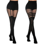 Nylon Fishnet Suspenders Pantyhose Women Tights