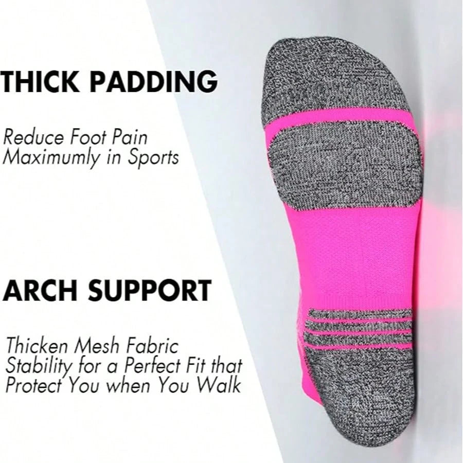 Unisex Polyester Low Cut Ankle Socks 5 Pair Pack