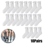 Magnetic Cartoon Eye Mid Tube Couple Socks