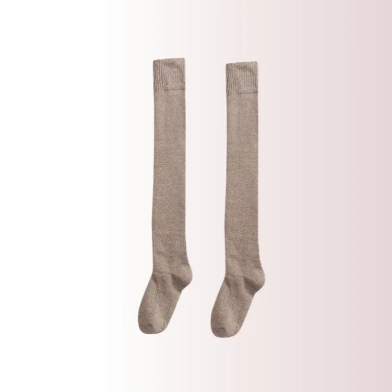 Polyester Elastane Knit Knee High Leg Warmers