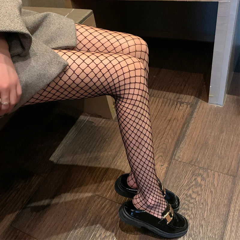 Nylon Fishnet Patterned Pantyhose Tights