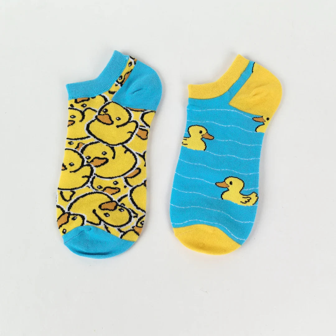 Cotton Cartoon Duck Ankle Socks