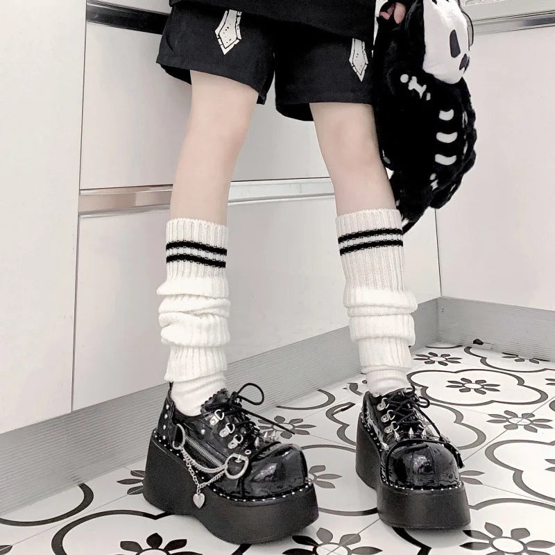 Acrylic Knitted Leg Warmers 40cm