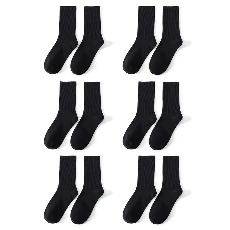 Polyester Elastane Crew Socks For Men