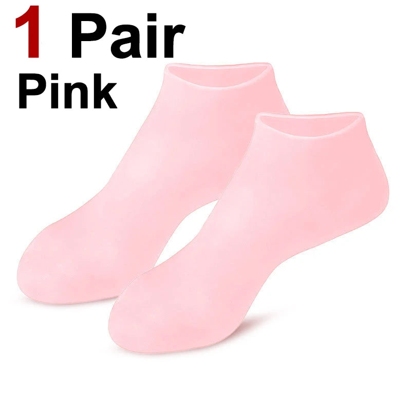 Silicone Moisturizing Socks for Dry Cracked Feet