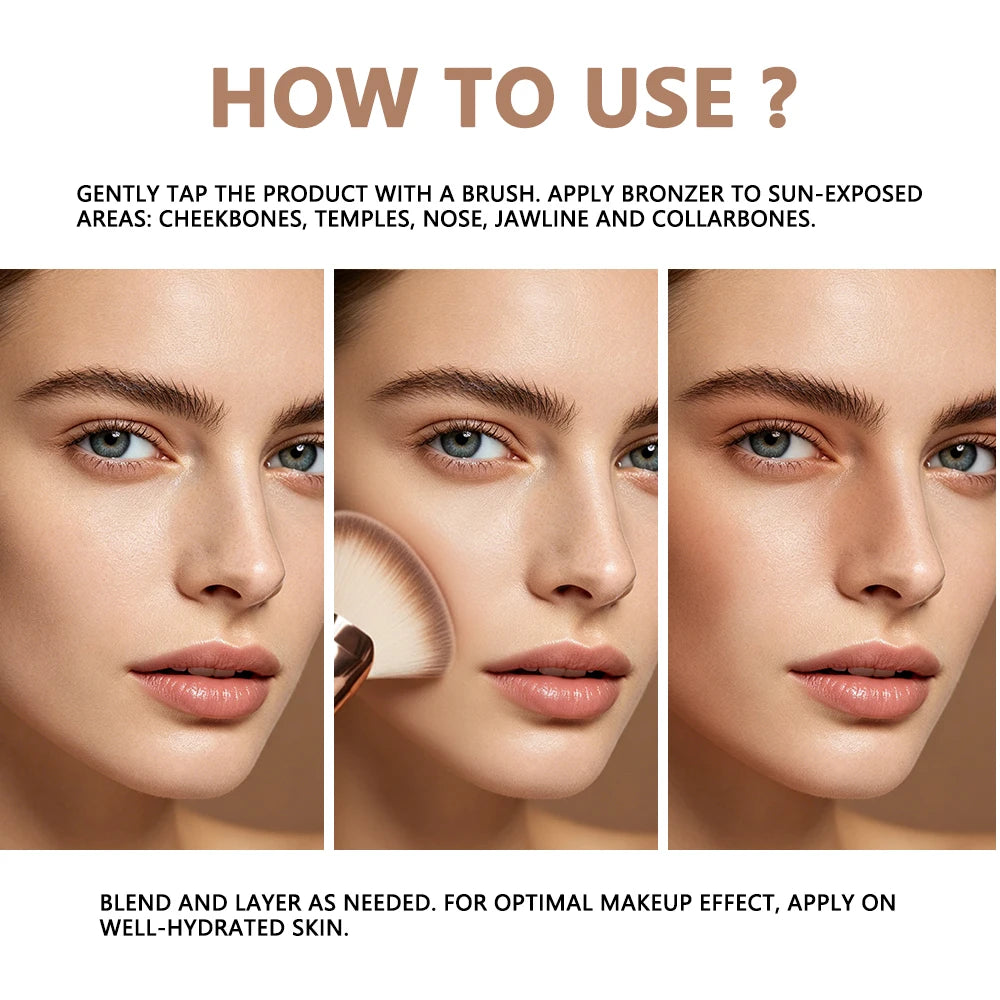 Pressed Powder Bronzer Matte Contour Makeup