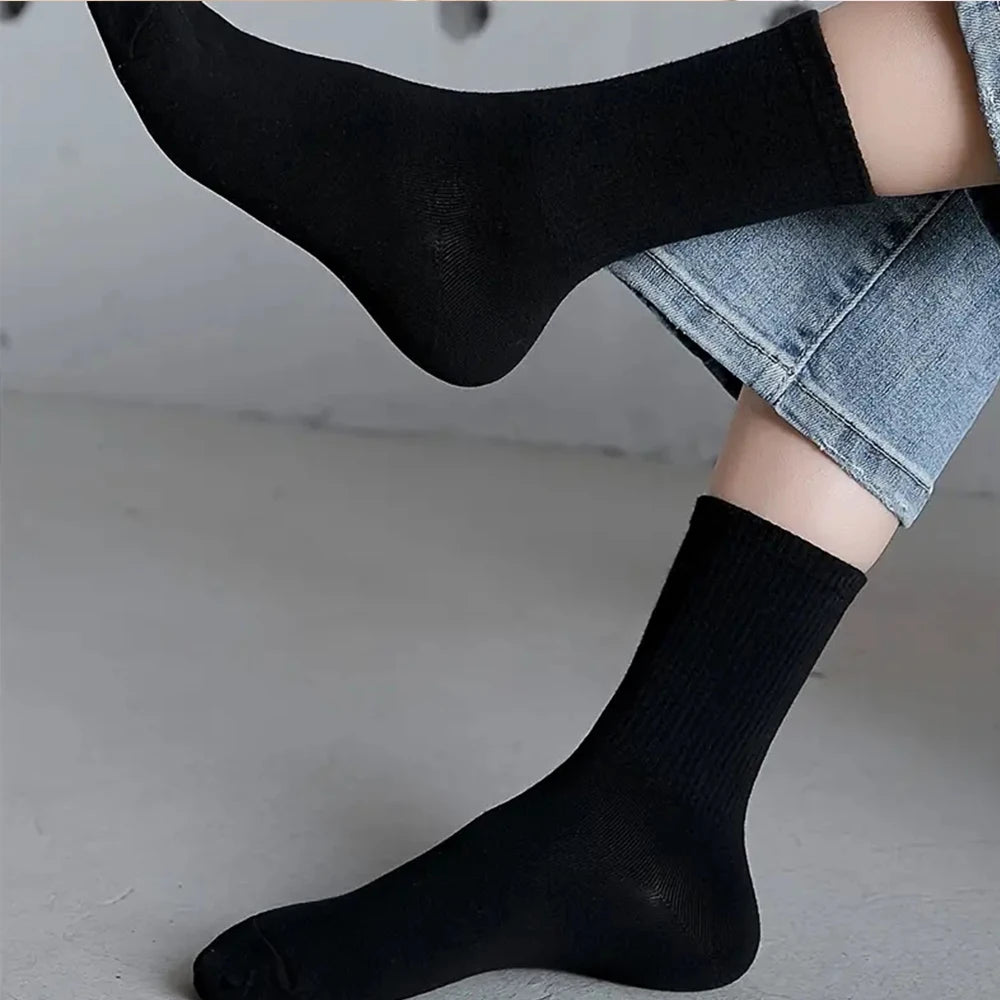 Polyester Spandex Casual Middle Tube Socks - 14