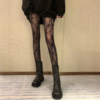Floral Lace Mesh Women Tights