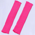 Polyester Elastane Knit Knee High Leg Warmers