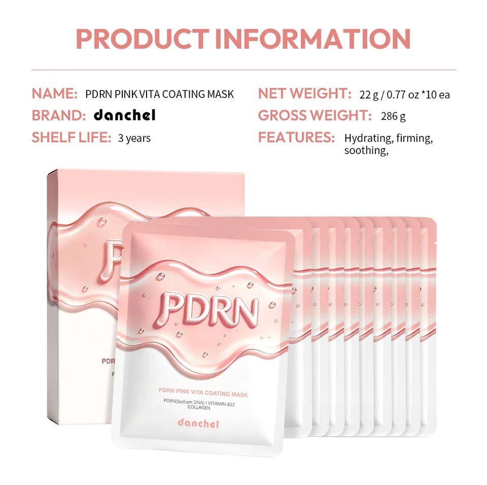 Salmon DNA PDRN Vitamin Gel Sheet Mask 10 Pack - 16