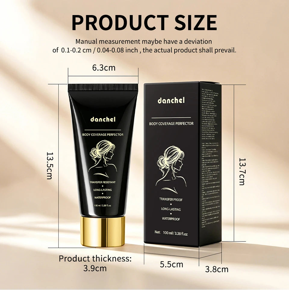Waterproof Full Coverage Body Concealer Cream for Scars and Tattoos