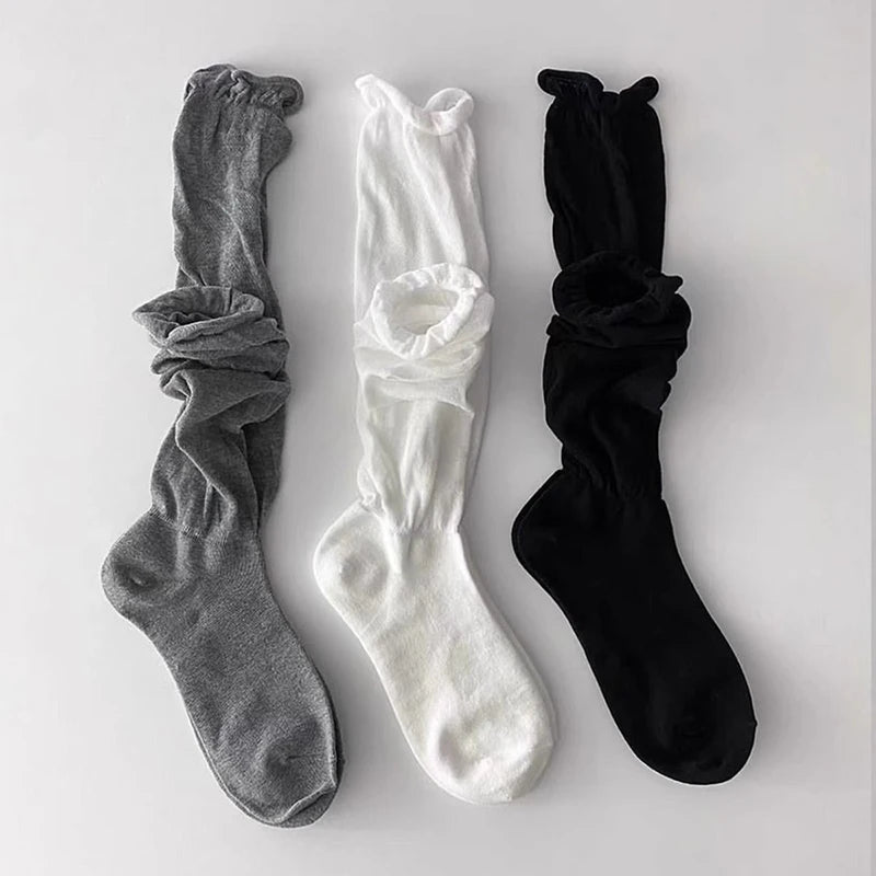 Polyester Blend Mid Tube Casual Socks for Women - 5