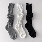 Polyester Blend Mid Tube Casual Socks for Women