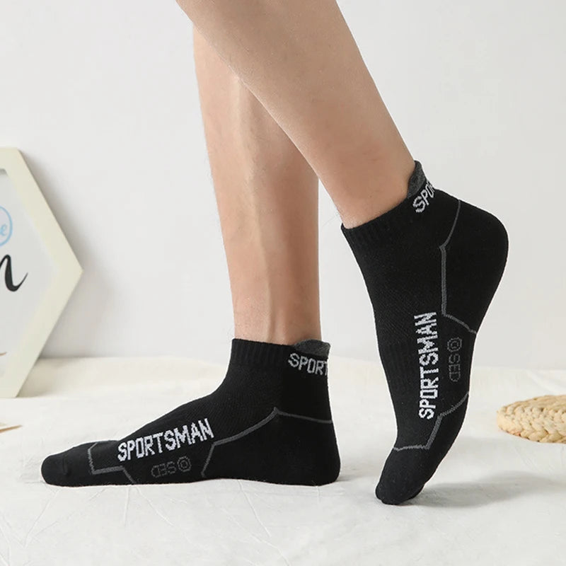Cotton Polyester Blend Breathable Ankle Sports Socks