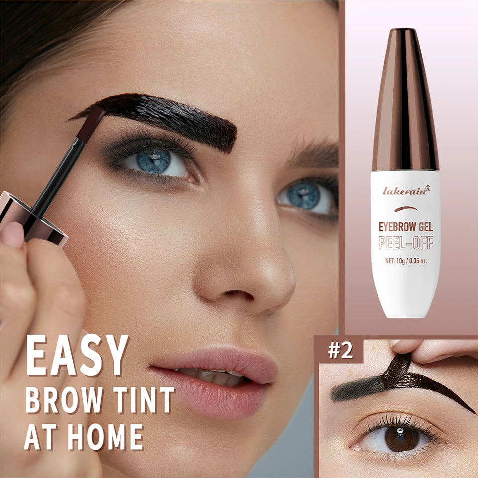 Waterproof Peel Off Eyebrow Tint Liquid Dyeing Cream