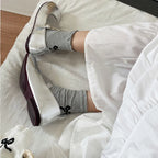 Cotton Bow Detail Crew Socks