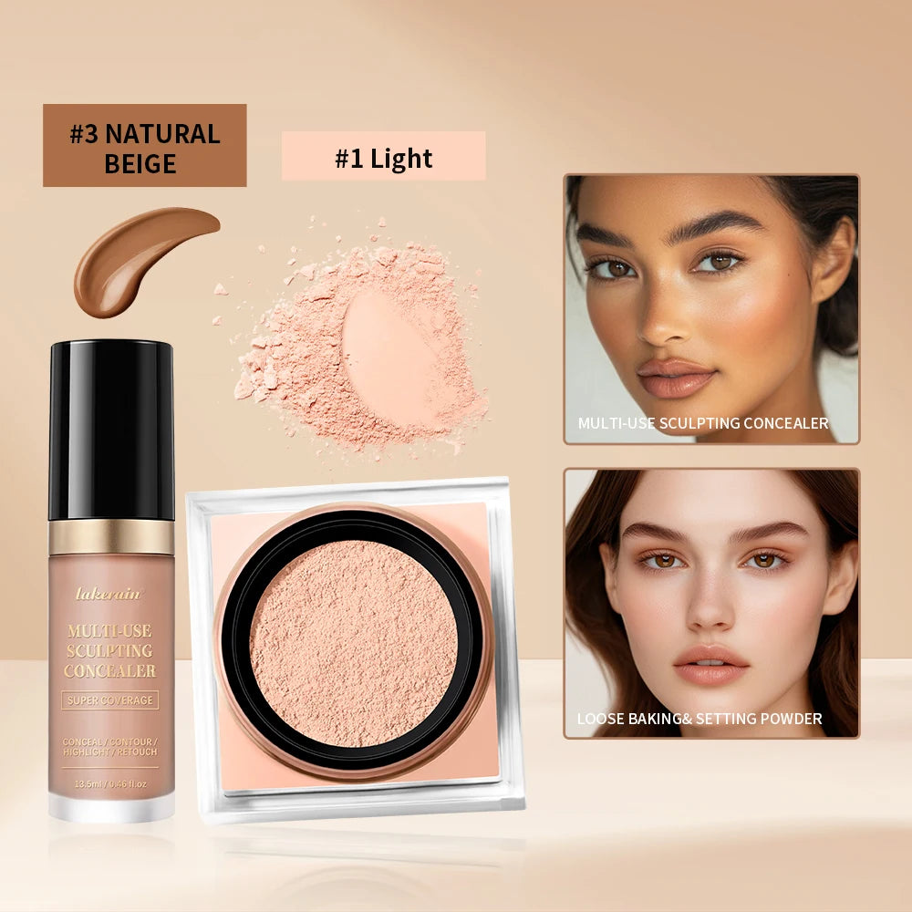 Concealer And Setting Powder Makeup Set
