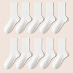 Polyester Elastane Women Mid Tube Casual Socks