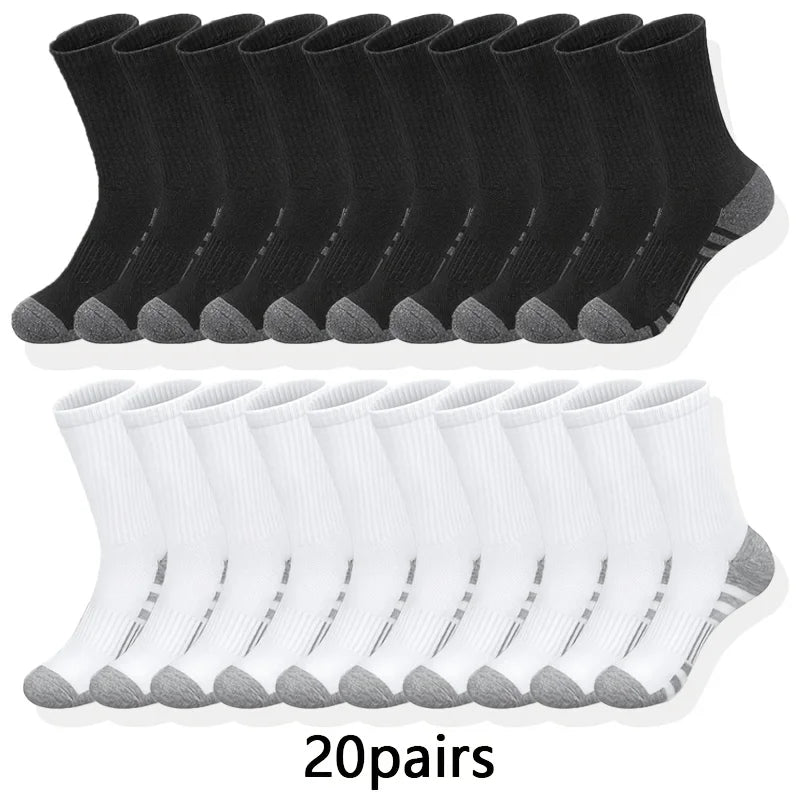 Polyester Elastane Blend Crew Socks