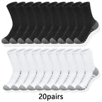 Polyester Elastane Blend Crew Socks