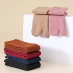 Thick Knit Two Toed Thermal Socks Mid Calf