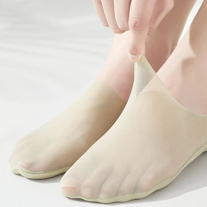 5 Pairs Women Cotton Invisible Low Cut No Show Socks