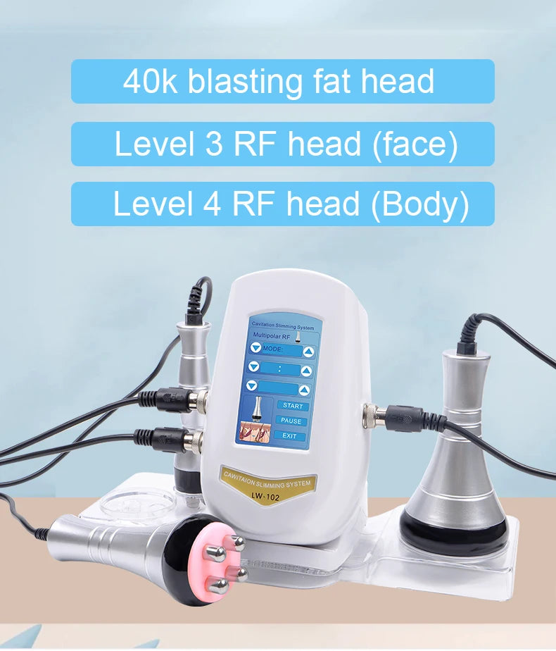 40K Ultrasonic Cavitation and Radio Frequency Body Slimming Machine