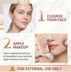 Liquid Matte Foundation Natural Waterproof Coverage Face Makeup
