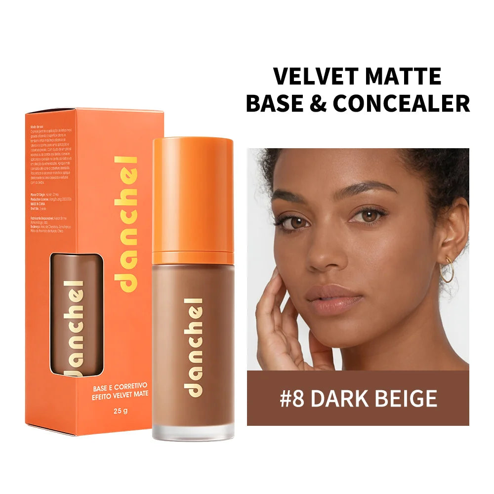 Liquid Foundation and Concealer Velvet Matte Finish - 23