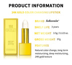 Gold Flake Color Changing Lip Balm Moisturizing Lipstick
