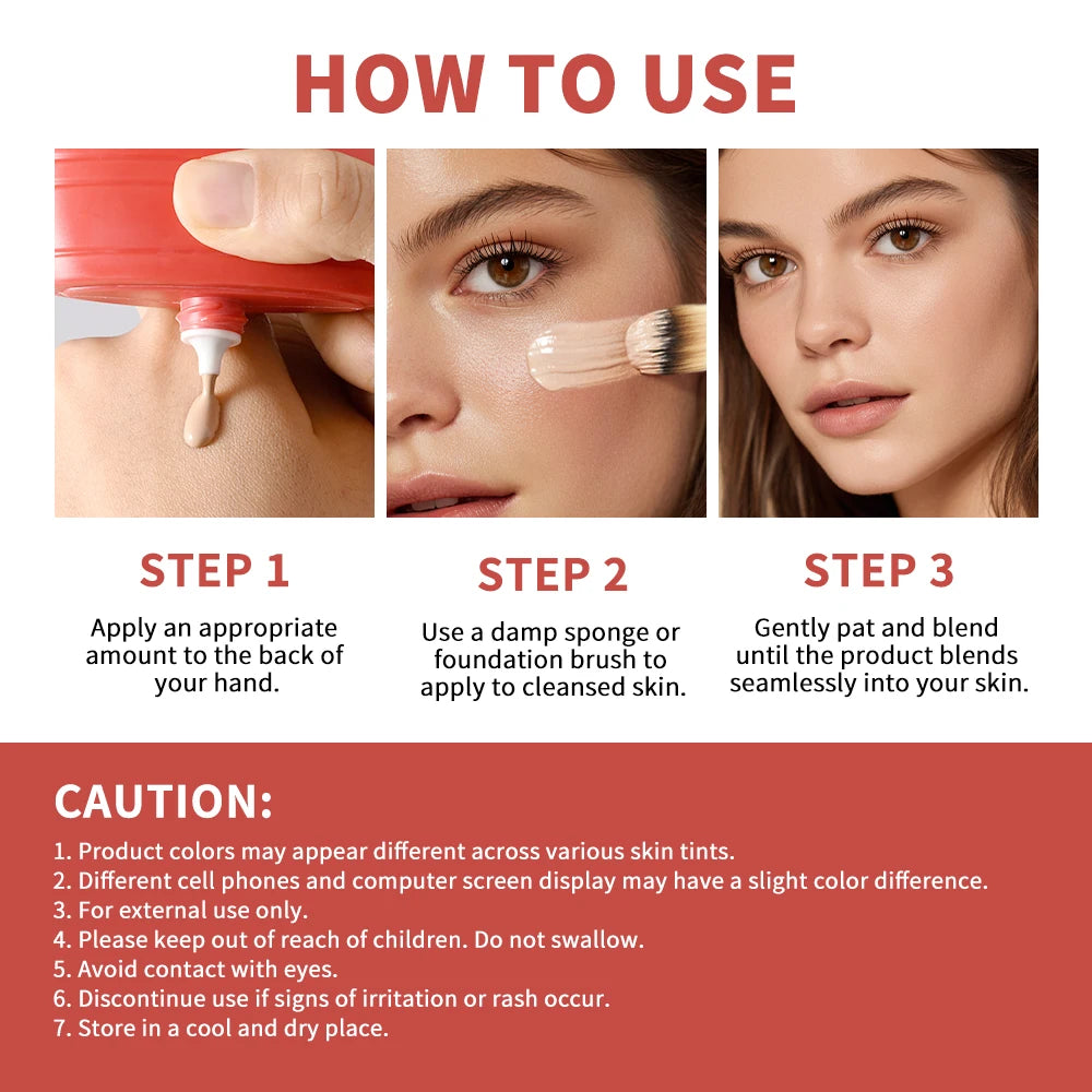 Liquid Foundation Buildable Coverage Skin Tint