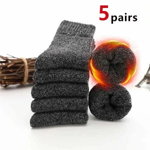 Wool Blend Thermal Crew Socks For Men
