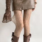 Floral Lace Mesh Nylon Pantyhose Tights
