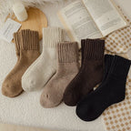 Polyester Elastane Knit Winter Crew Socks