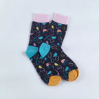 Easter Hatching Egg Patterned Knit Mid Calf Socks