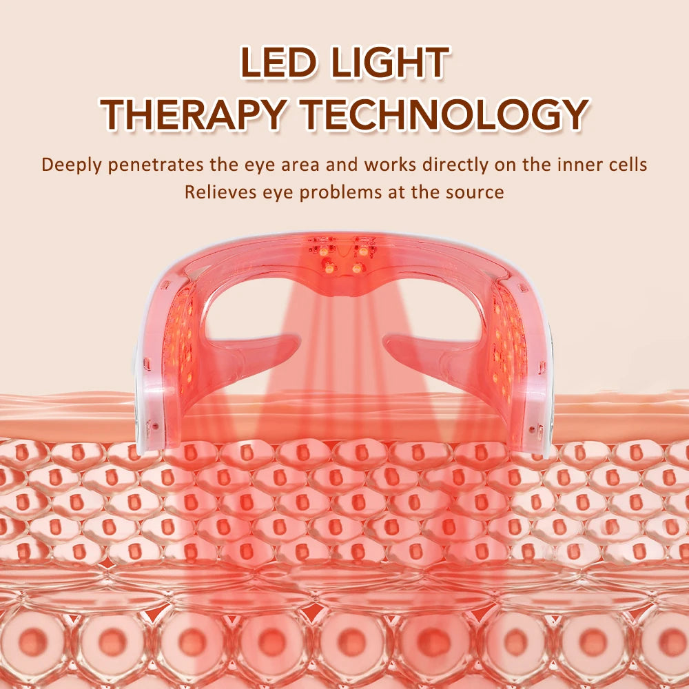 3D LED Red Light Vibration Eye Massager for Fatigue Relief