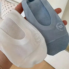 Cotton Elastane Blend Low Cut Invisible Socks