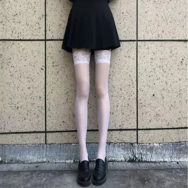 Nylon Thigh High Stockings For Women - 8