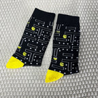 Cotton Blend Unisex Gaming Pattern Crew Socks