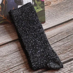 Shiny Metallic Cotton Blend Mid Tube Casual Socks