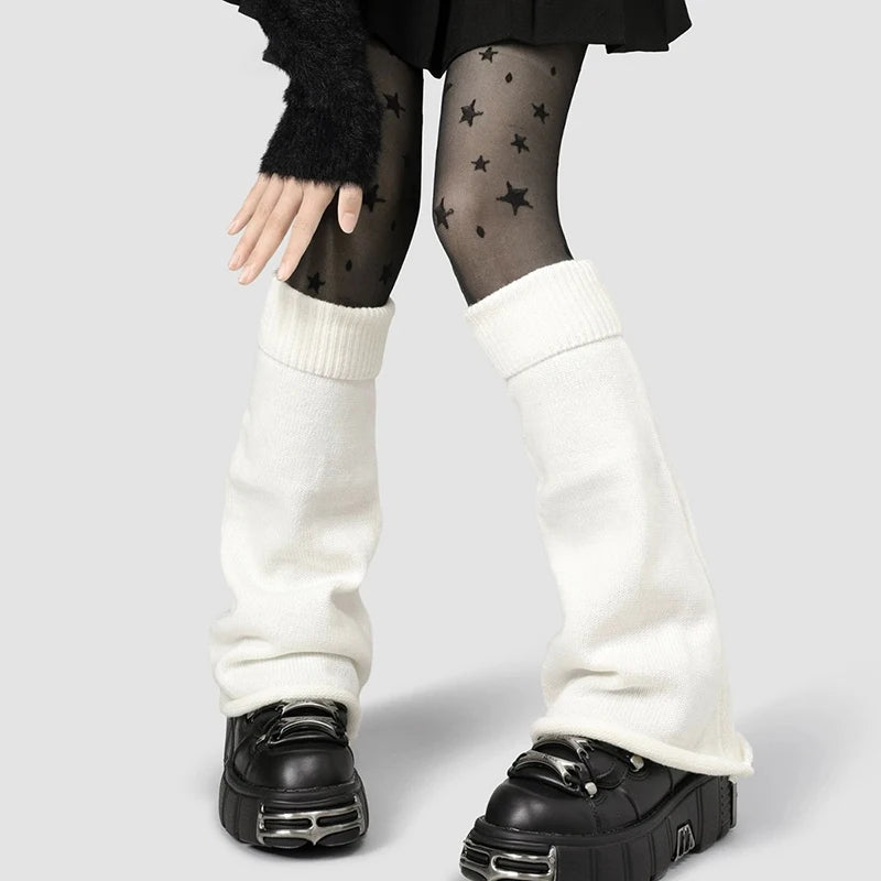 Polyester Spandex Knitted Leg Warmers