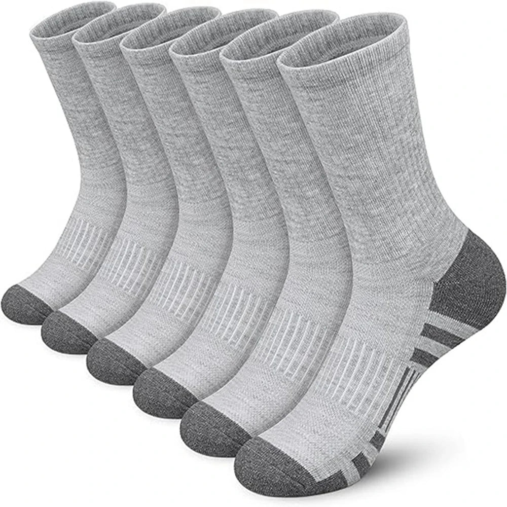 Polyester Spandex Breathable Athletic Crew Socks - 12