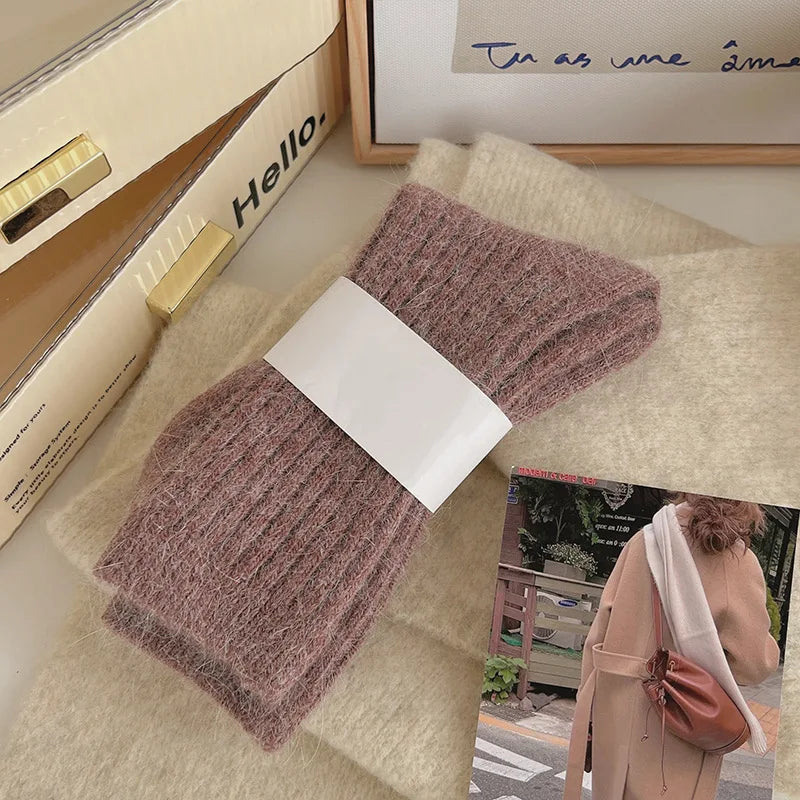 Polyester Elastane Warm Winter Mid Tube Socks - 15