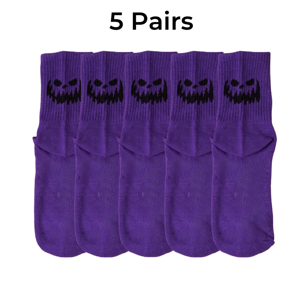 Unisex Halloween Themed Polyester Crew Socks
