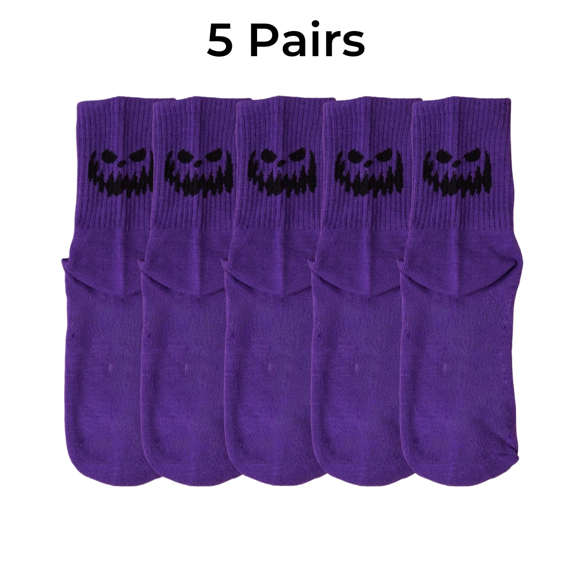 Unisex Halloween Themed Polyester Crew Socks